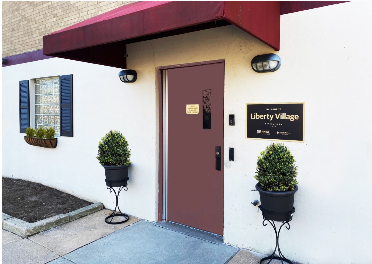 outside entrance of Liberty Village, one of The Home's programs for young adults experiencing homelessness